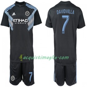 Divisa di Calcio New York City DAVIDVILLA 7 Bambino Trasferta 2018/2019